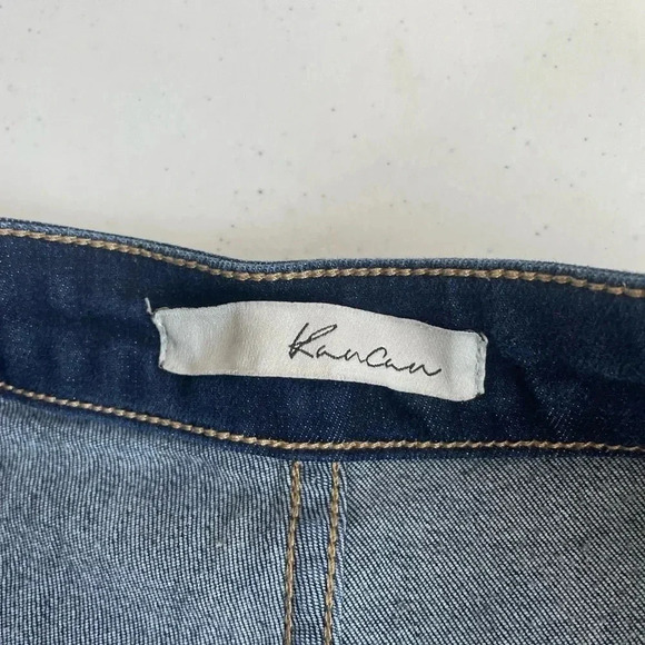 KanCan High Rise Extreme Flare Jeans 5 26x32” Dark Wash Denim Bell Bottoms 0050 - Picture 11 of 12